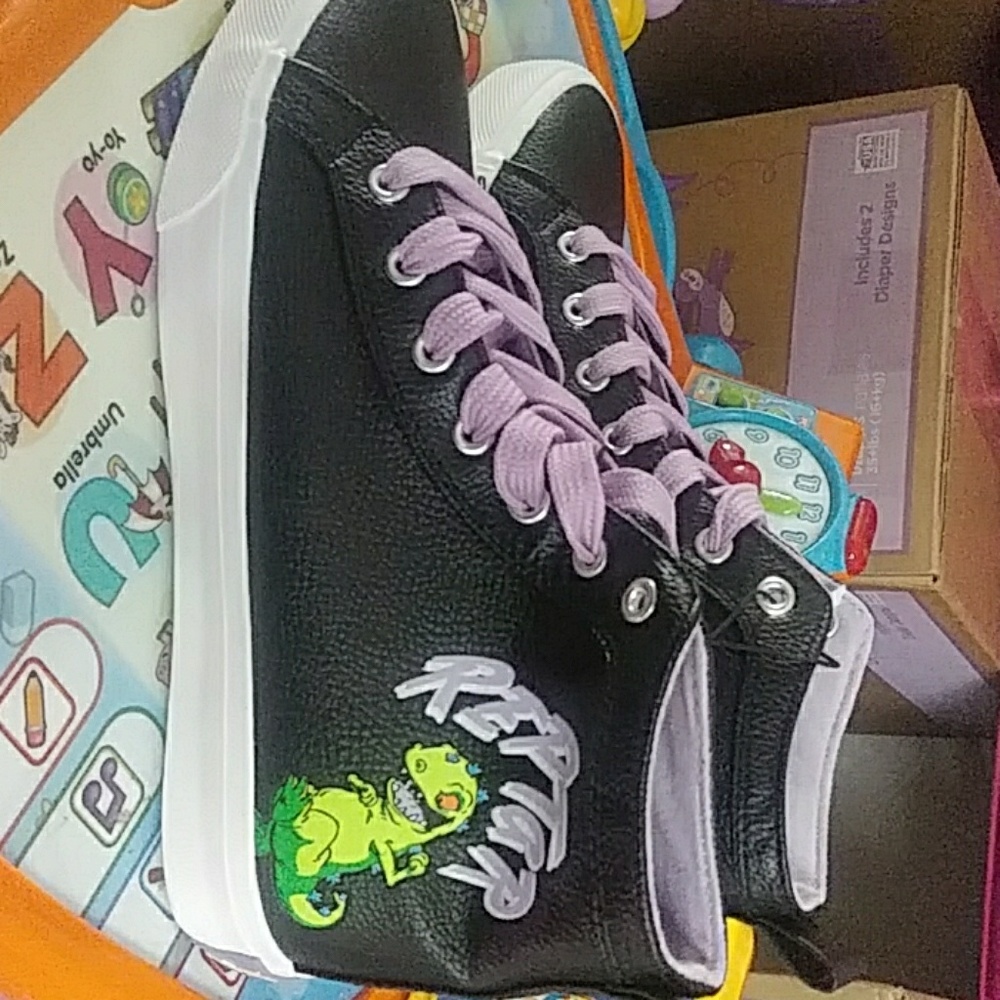 Brand new Rugrats Reptar size 8.5 high tops